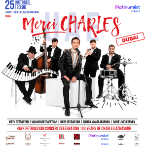 Merci Charles concert by Hayk Petrossyan at Zabeel Theatre