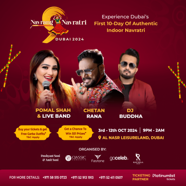 Navrang Navratri - Dubai's 1st Indoor Navratri Desi Events