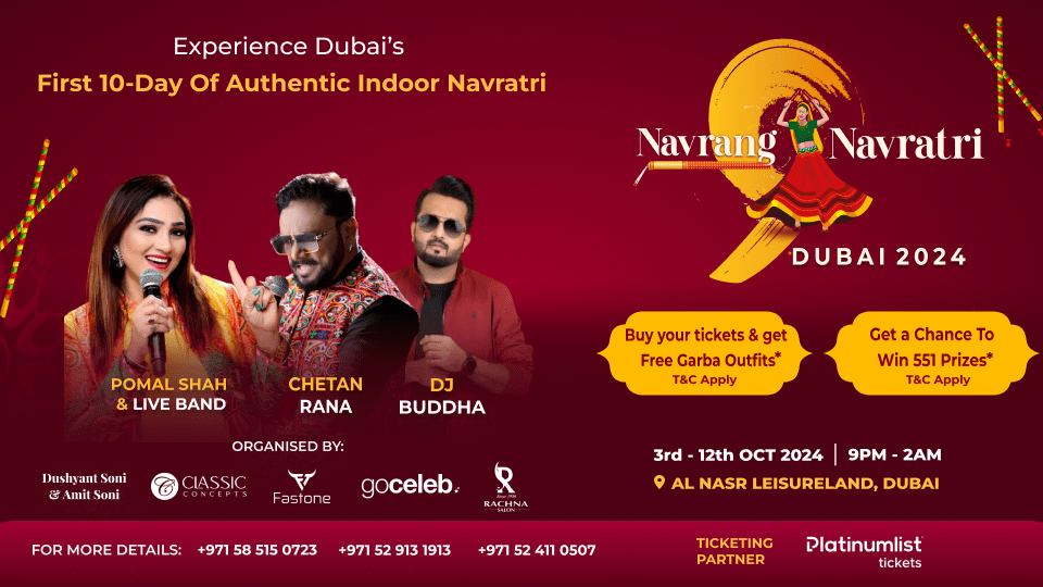 Navrang Navratri - Dubai's 1st Indoor Navratri - Desi Events