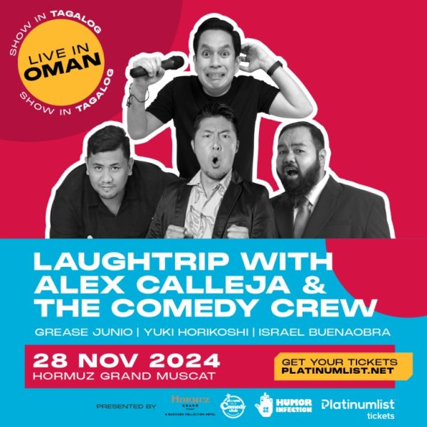 Laughtrip with Alex Calleja and The Comedy Crew in Oman Comedy Events