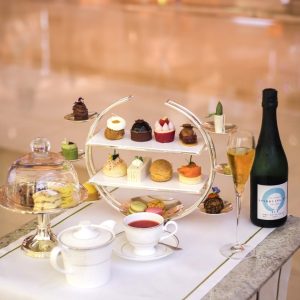 Sparkling Afternoon Tea at Kempinski Aspen Cafe  Kempinski Hotel Mall of the Emirates